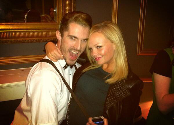 Leon (Simon Adkins) with Emma Bunton