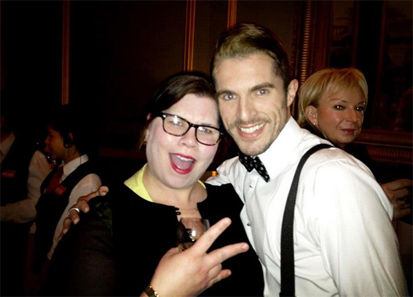 Leon (Simon Adkins) with Katy Brand